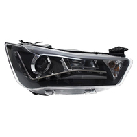 Nouvel ensemble de phares de voiture en gros pour Citroën C-Quatre 2012-2016, avec lentille de feux de jour LED modifiée et retrofit xénon