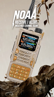 Talkie-walkie portable RD55 PRO 2500mAh, 10W haute puissance, portée 10-50km, 640 canaux, GPS/Boussole, SOS d'urgence, radio bidirectionnelle