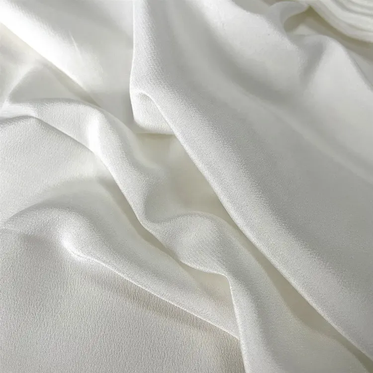 100% raw silk crepe de chine 23mm silk crepe wedding dress silk fabric