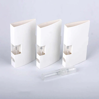Emballage d'échantillons de parfum personnalisé, flacon de parfum en spray de 2 ml, petit échantillon, flacon en verre, porte-carte en papier