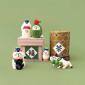 Décoration de scène sur le thème culturel de la boulangerie animale pour 'Fu Tea Garden' – Artisanat en résine pour pain et gâteaux - Product Image 3