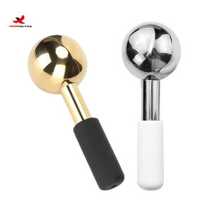 Bola de Masaje Facial de Acero Inoxidable con Descuento, Globos de Hielo Faciales, Palo Criogénico Refrescante para Ojeras y Hinchazón - Product Image 1