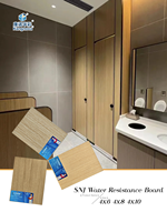 Cabine de douche intégrée moderne avec cloison WC, résistante à l'eau, écologique, pour usage résidentiel compact, scolaire et hospitalier