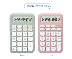 Design Calculator High Quality Cute Kawaii Pocket Mini Calculator Pink Green Small Electronic Calculator Office Supplies Student Calculator Solar