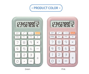 Haute qualité mignon Kawaii poche Mini calculatrice rose vert petite calculatrice électronique fournitures de bureau étudiant calculatrice solaire - Product Image 4