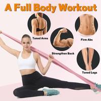 Bandas de Resistencia para Entrenamiento de Espalda, Abdominales y Piernas, Equipo de Ejercicio para Fitness en Casa, Danza y Deportes, de Poliéster y Algodón, 15-35
