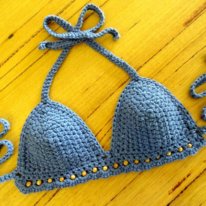 Bikini de Ganchillo Hecho a Mano, Traje de Baño Personalizado, Bikini Colorido Hecho a Mano - Product Image 1
