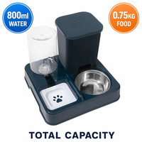 Gamelle 2-en-1 à gravité pour animaux de compagnie, distributeur automatique de nourriture et d'eau pour chats et chiens de petite et moyenne taille – Meilleures ventes