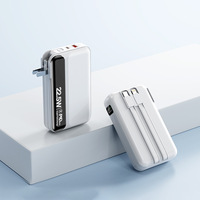 Power Bank Mini Portabel 20000mAh Pengisian Cepat Adaptor Perjalanan Mobile dengan Ukuran Sendiri Grosir Power Bank dengan Stopkontak AC untuk PC