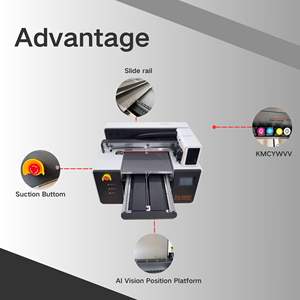 4060 Uv impresora <span class=keywords><strong>multicolor</strong></span> de cama plana Xp600 Ccd Cámara Uv cilindro directo A2 máquina impresora Uv - Product Image 5