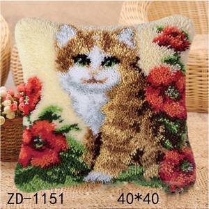 Duan bordado almohada lana ganchillo Cruz alfombra bordado almohada sofá cojín hecho a mano <span class=keywords><strong>curso</strong></span> - Product Image 3