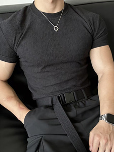 Camiseta Deportiva de Microfibra para Hombre, Cuello Redondo, Diseño Nuevo, Calidad de Lujo, Material Personalizado, Talla Grande - Product Image 3