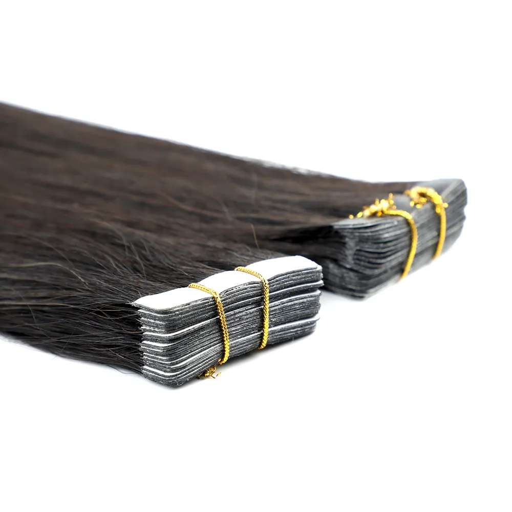 100% Remy European Double Drawn Invisible tape human hair extensions uk