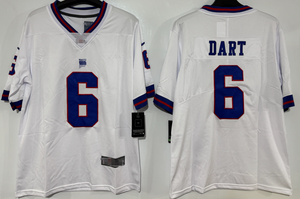 男子アメリカンフットボールジャージーニューヨーク #1マリクネイバース #51アブドゥルカーター #6ジャクソンダート半袖ステッチジャージー - Product Image 4