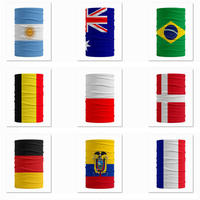 Haute qualité respirant et confortable personnalisé National tricot coton masque cou Bandanas visage voile
