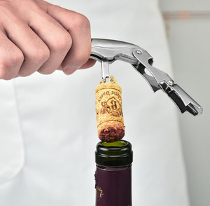 Hxy Mới Nhất Đa Chức Năng Thép Không Gỉ Bia Và Rượu Vang Mở Chai Công Cụ Nhà Bếp Với Logo Bằng Laser Màu Gỗ - Product Image 2