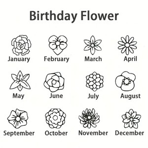 Bracelet en acier inoxydable avec fleurs ajourées tendance pour chaque mois <span class=keywords><strong>de</strong></span> <span class=keywords><strong>naissance</strong></span> - Product Image 6