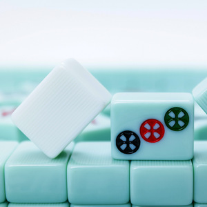 <b>Mahjong</b> <b>Set</b> Melamine Imitation Jade Medium Large Size Handmade For Home Dormitory Chess Card Entertainment - Product Image 1