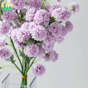 Lavanda artificiale crisantemo fiori di seta mamme Pom Pom Spray per festa nuziale - Product Image 5