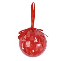 Nouvel ensemble de 6 boules imprimées pour décorations suspendues de l'arbre de Noël