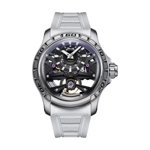 BG5101 German <b>Watch</b> Men's <b>Automatic</b> Mechanical <b>Skeleton</b> Water-Resistant Luminous Tonneau-Shaped Curved Sapphire Crystal - Product Image 1
