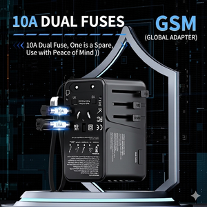 Convertitore di Tensione da 220V a 110V World Pin, Adattatore da Viaggio Tipo C per UK, US, EU, AU, per Asciugacapelli e Ferro Arricciacapelli - Product Image 2