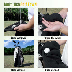 Serviette de golf magnétique professionnelle avec fixation aimantée N52 en néodyme, très absorbante, tissage gaufré, usine OEM ODM pour marques - Product Image 6