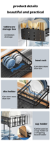 Rangement et organisation de la maison accessoires de cuisine assiette bol support organisateur nouveau support de drainage pour la vaisselle