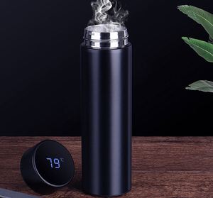 Vente flash - Thermos intelligent en acier inoxydable 304, portable, avec affichage de la température LED, flacons isothermes, bouteille d'eau intelligente - Product Image 6