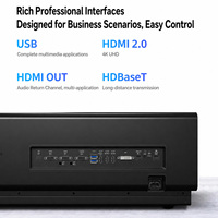 Proyector Láser DLP P120 de 12000 Lúmenes 4K con Lente de Tiro Corto, Desplazamiento de Lente y Fusión de Bordes, Proyector Comercial para Simulador de Golf y Museo
