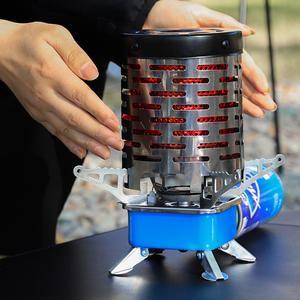 Réchaud à gaz portable d'extérieur en acier inoxydable, brûleur unique, design compact pour pique-nique et voyage - Product Image 1