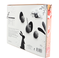 Dossiers en papier chocolaté personnalisables et durables avec matériaux recyclés et gaufrage pour cadeaux alimentaires et desserts, forme et couleur personnalisées
