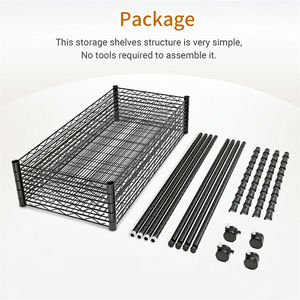 <span class=keywords><strong>Étagère</strong></span> en fil métallique <span class=keywords><strong>Étagère</strong></span>s de rangement en fil métallique <span class=keywords><strong>Étagère</strong></span> en fil métallique Cuisine Garage <span class=keywords><strong>Étagère</strong></span> en acier solide - Product Image 2