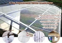 SINHAI Vente en gros de plaques en plastique incassable et ignifuge, feuilles de soleil et feuilles en polycarbonate gaufré, plaque en polycarbonate transparent