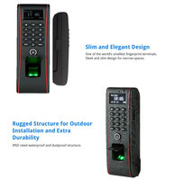 ZKT TF1700 IP65 Waterproof Outdoor Biometric Fingerprint Pass Code RFID Card 125KHZ Access Control Reader