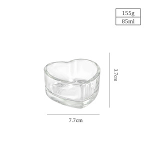 <span class=keywords><strong>Portacandele</strong></span> in <span class=keywords><strong>vetro</strong></span> a forma di cuore colorato vuoto - Product Image 4