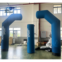 Arches gonflables personnalisées pour la ligne de départ et d'arrivée des courses, arche gonflable en TPU scellée à l'air pour les marathons, les courses cyclistes, les entrées de festivals
