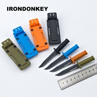 Couteaux et outils IRONDONKEY, mini couteau créatif, collier couteau, couteau de camping en plein air, outil de défense EDC, outil de survie