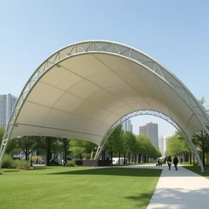 Abri de stationnement <span class=keywords><strong>extérieur</strong></span> double pour 3 voitures, de haute qualité, avec structure en acier sur mesure, imperméable, durable, à membrane tendue - Product Image 6