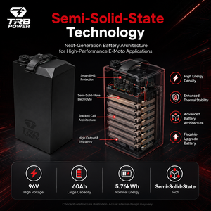 بطارية TRB POWER 96V60Ah 5.76kWh شبه صلبة لدراجة Surron Ultra Bee الكهربائية، ترقية الأداء، مجموعة OEM ODM - Product Image 4