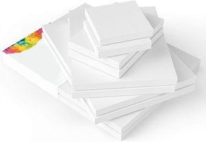 Khung tranh vải trắng nhiều kích cỡ khác nhau, dùng cho tranh sơn dầu, tranh màu nước, tranh acrylic, tranh vẽ màu trắng, vải <span class=keywords><strong>canvas</strong></span> 100% cotton, in tranh nghệ thuật, 500 cái - Product Image 2