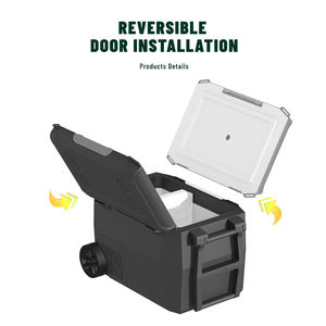 <span class=keywords><strong>Camping</strong></span> congélateur camion réfrigérateur usine vente directe 26L 45W couleur verte portable mini voiture réfrigérateur - Product Image 2