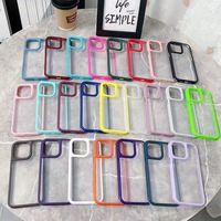 Étui de protection transparent en TPU anti-chute pour Honor X7 X8 avec bordure en métal peint multicolore pour NOVA 11i