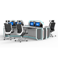 Établi modulaire irrégulier personnalisable pour employés, bureau de centre de commande de haute qualité, console de répartition centrale