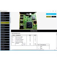 Fiche technique Ecus 2.0, logiciel de réparation d'ECU, schémas de circuits imprimés avec composants électroniques des ECU de voitures et informations supplémentaires