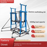 Treuil de levage électrique mobile pour échafaudage de construction avec moteur, pompe et boîte de vitesses, capacité 500 kg, vitesse de levage 4-6 m/min
