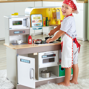 Ensemble de <span class=keywords><strong>cuisine</strong></span> en bois pour enfants, jouet d'apprentissage de rôle, ensemble, de <span class=keywords><strong>cuisine</strong></span>, avec ventilateur, offre spéciale - Product Image 4