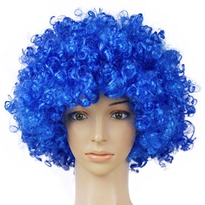 Pelucas Afro de Payaso, Peluca de Pelo Sintético Rizado y Esponjoso de Colores Arcoíris para Adultos, Halloween, Carnaval, Aficionados al Deporte, Disfraces de Fiesta - Product Image 3