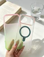 Coque de téléphone Honatop à dégradé de couleurs avec support pour iPhone 18 17 Pro Max 17 Air 16E Magnétique 15 14 Housse arrière