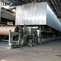 Machine à papier à fil Fourdrinier haute vitesse, usine complète de recyclage du carton, ligne de production de papier ondulé